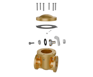 2_0516 Industrial Check Valve Assembly 3D Animation