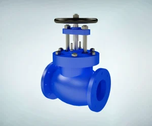 globe-valve-3d-animation-overall-appearance Industrial Globe Valve Overview 3D Animation