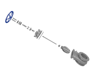 inside-screw-non-rising-stem-gate-valve-3d-animation-exploded-view Industrial Non-Rising Stem Gate Valve Assembly 3D Animation
