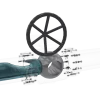 Industrial Manual Turbine Ball Valve Flow Simulation 3D Animation