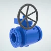 Industrial Manual Turbine Ball Valve Overview 3D Animation