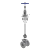 Industrial Rising Stem Gate Valve Assembly 3D Animation