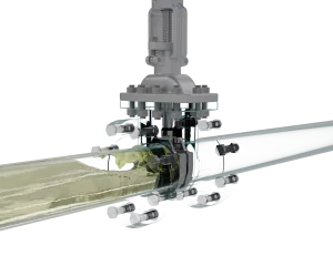 outside-screw-yoke-gate-valve-3d-animation-fluid-close Industrial Rising Stem Gate Valve Flow Simulation 3D Animation