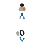 Industrial Pneumatic Butterfly Valve Assembly 3D Animation