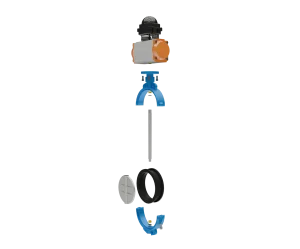 pneumatic-butterfly-valve-3d-animation-exploded-view Industrial Pneumatic Butterfly Valve Assembly 3D Animation