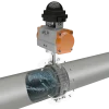 Industrial Pneumatic Butterfly Valve Flow Simulation 3D Animation