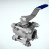Industrial Stainless Steel Manual Ball Valve Overview 3D Animation